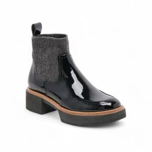 Dolce Vita Black and Gray Ankle Boots waterproof